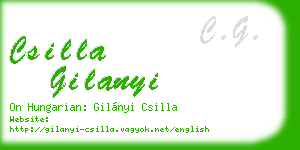 csilla gilanyi business card